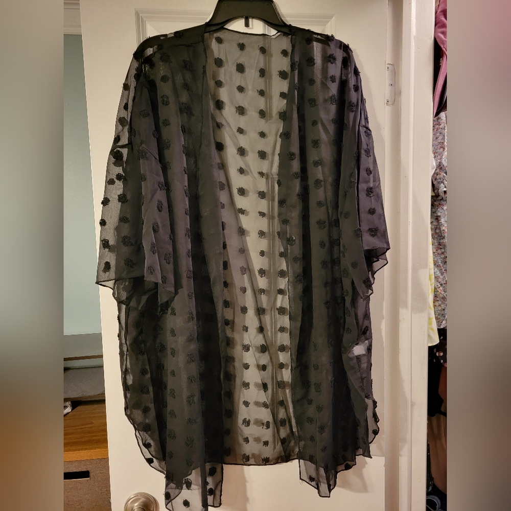 Brand New Shein Black Sheer Shawl